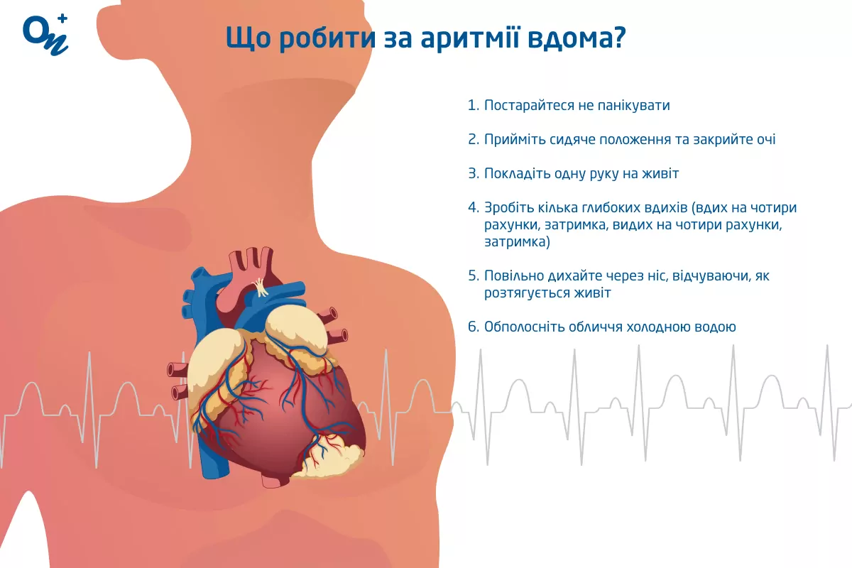 Що робити за аритмії вдома?