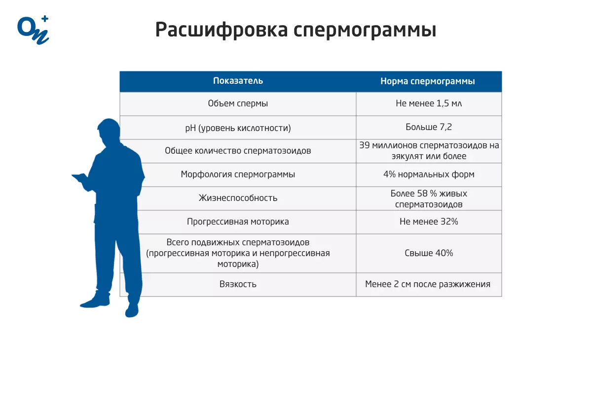 Что такое спермограмма: норма и расшифровка спермограммы