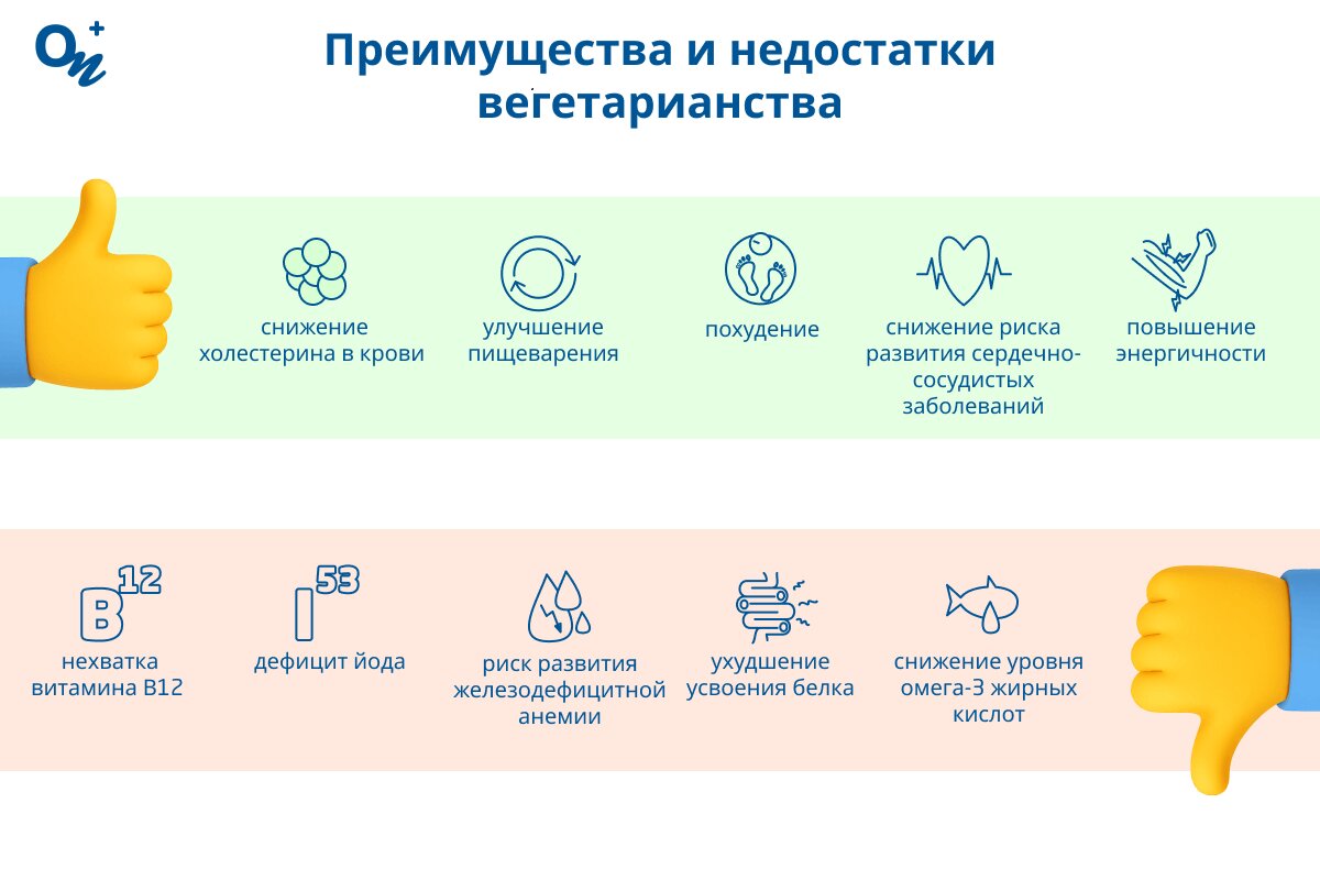 Преимущества и недостатки вегетарианства