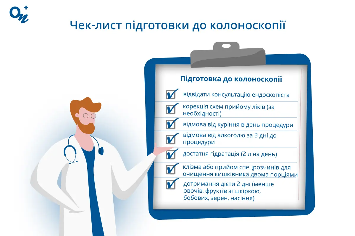 Підготовка до колоноскопії