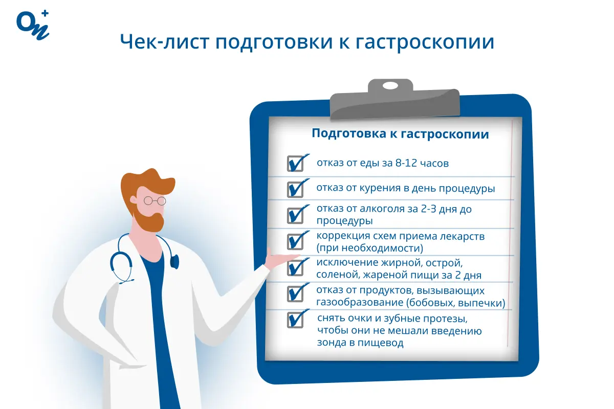 Подготовка к гастроскопии