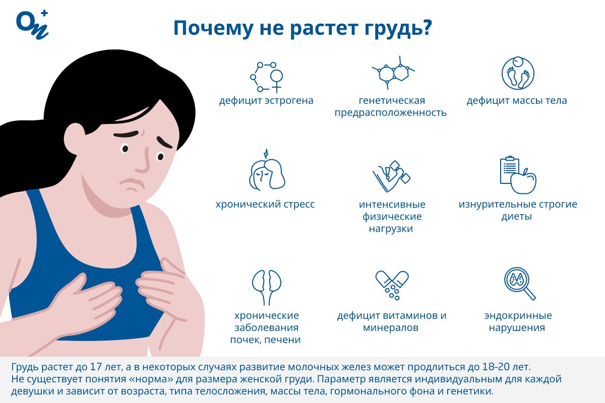 Почему не растет грудь?