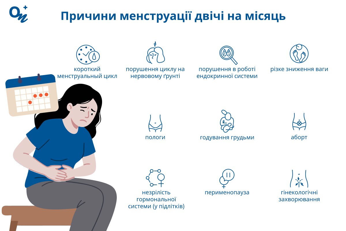 Чому місячні бувають двічі на місяць?