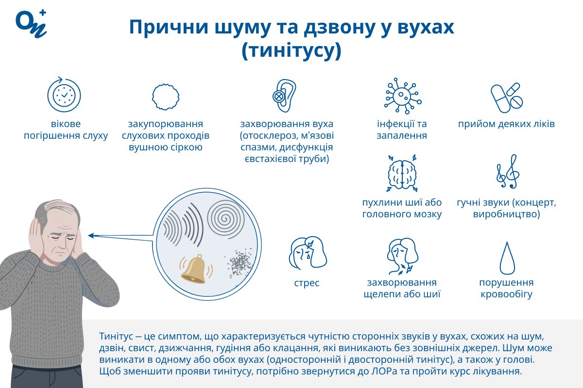 Чому дзвенить у вухах?