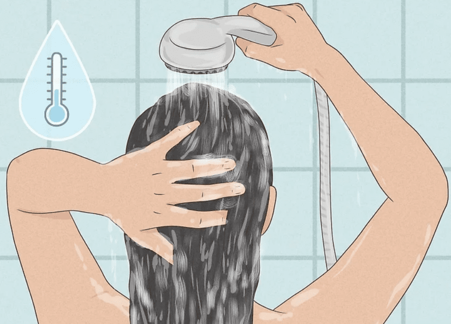Промити волосся водою