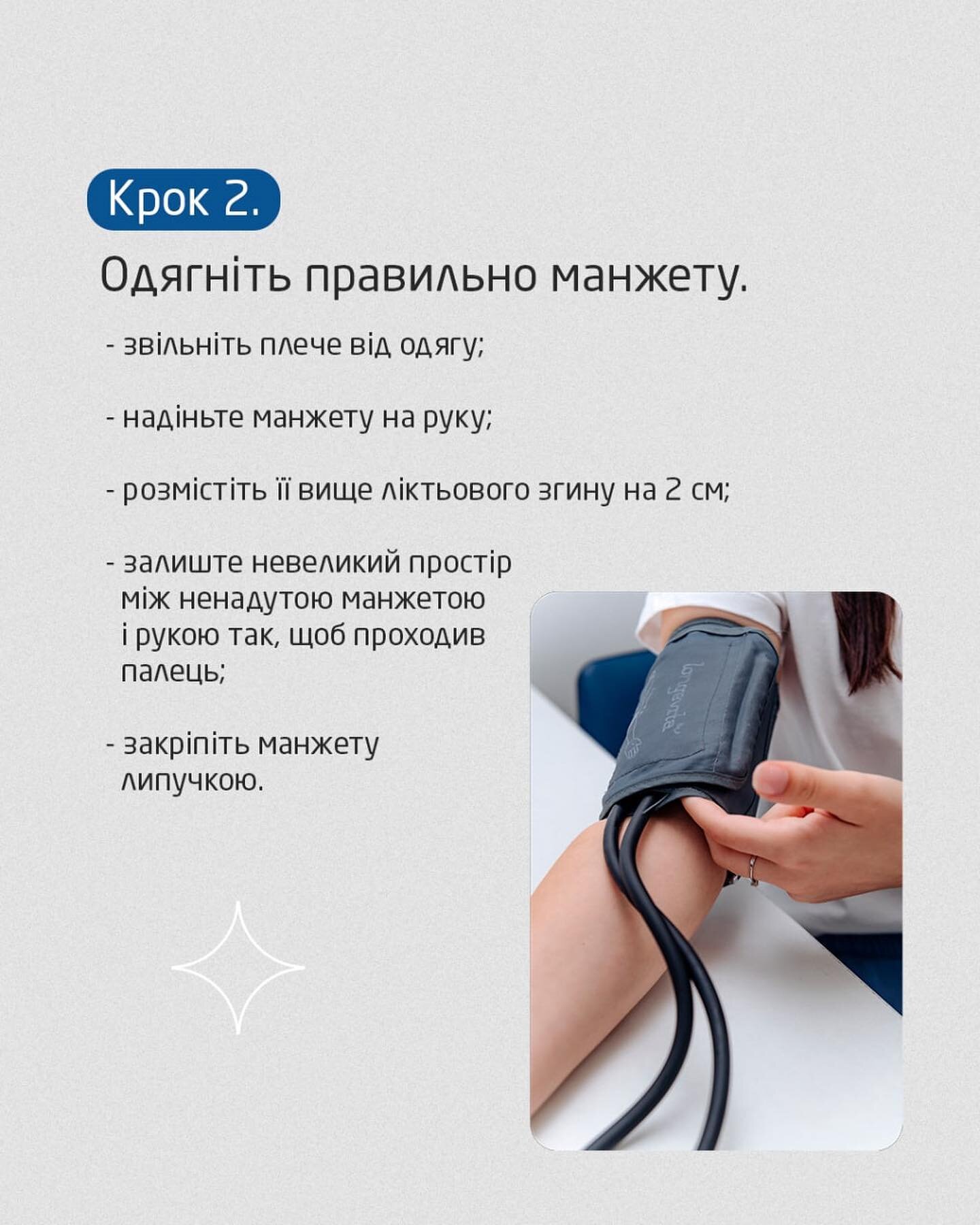 Як одягати манжету?