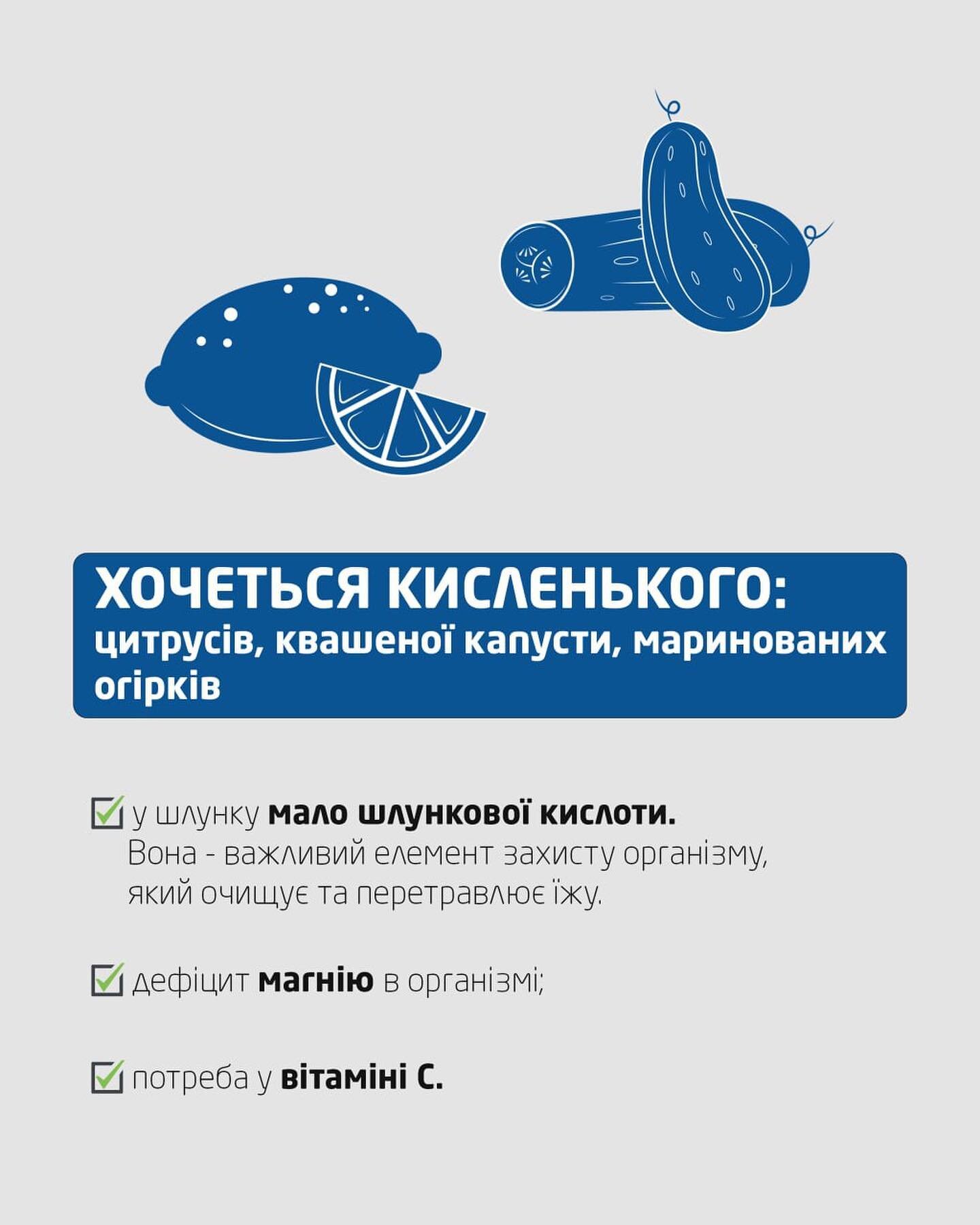 Чому хочеться кислого?