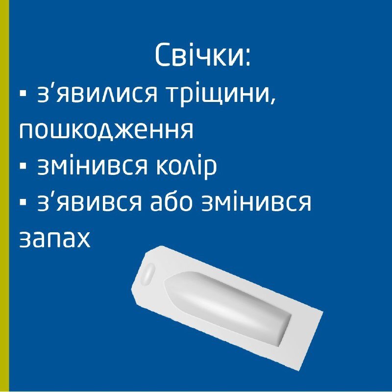 Як виглядають протерміновані свічки?